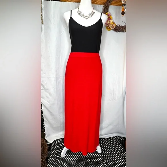 NWT Gretchen Scott Slimming Red Sailor Skirt Size Lg - Picture 2 of 15